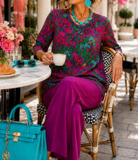 Diva Usa - Button Up Knit Top