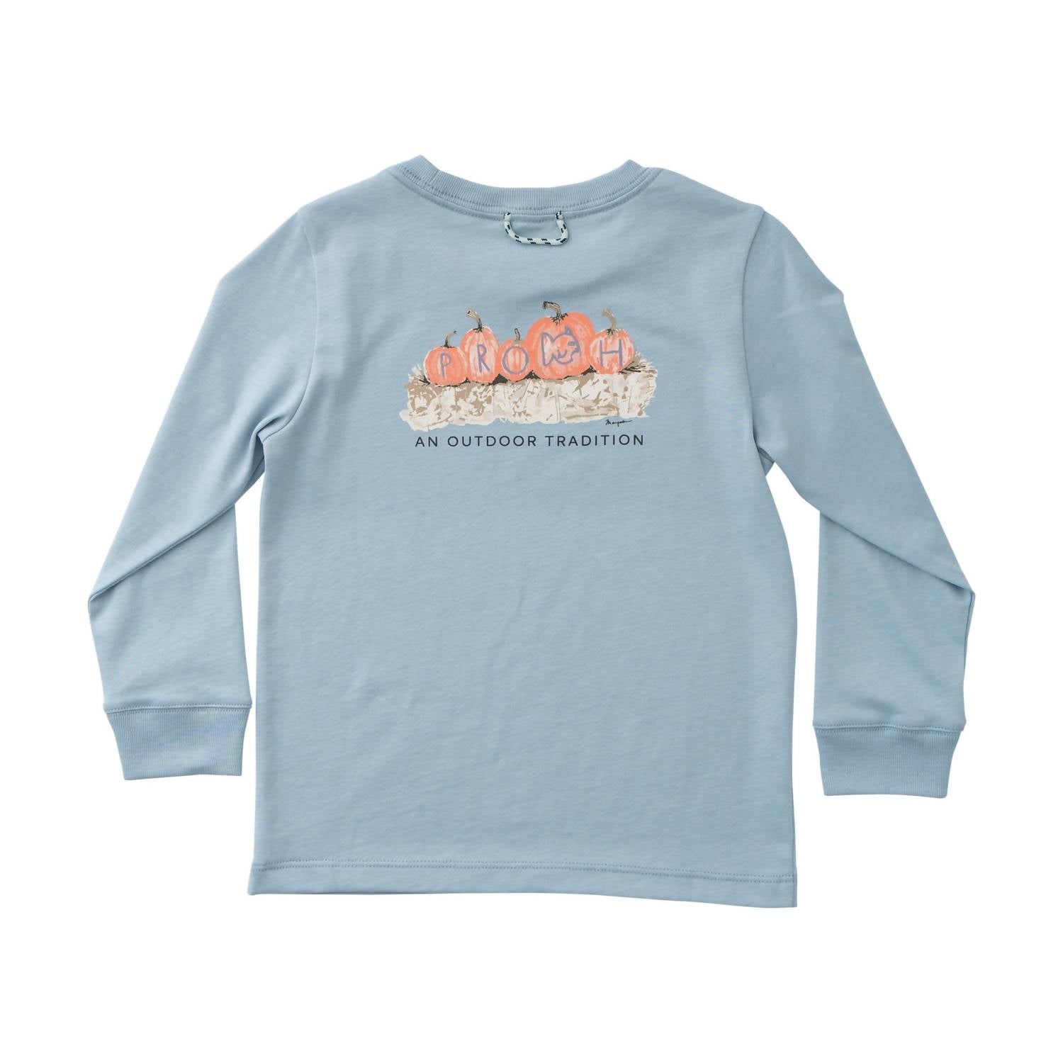 Prodoh - Boy's Long Sleeve Gray Cotton T-shirt