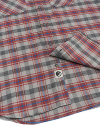 MuskOx Field Grand Flannel Shirt in sedona red - men's long sleeve top - view 8