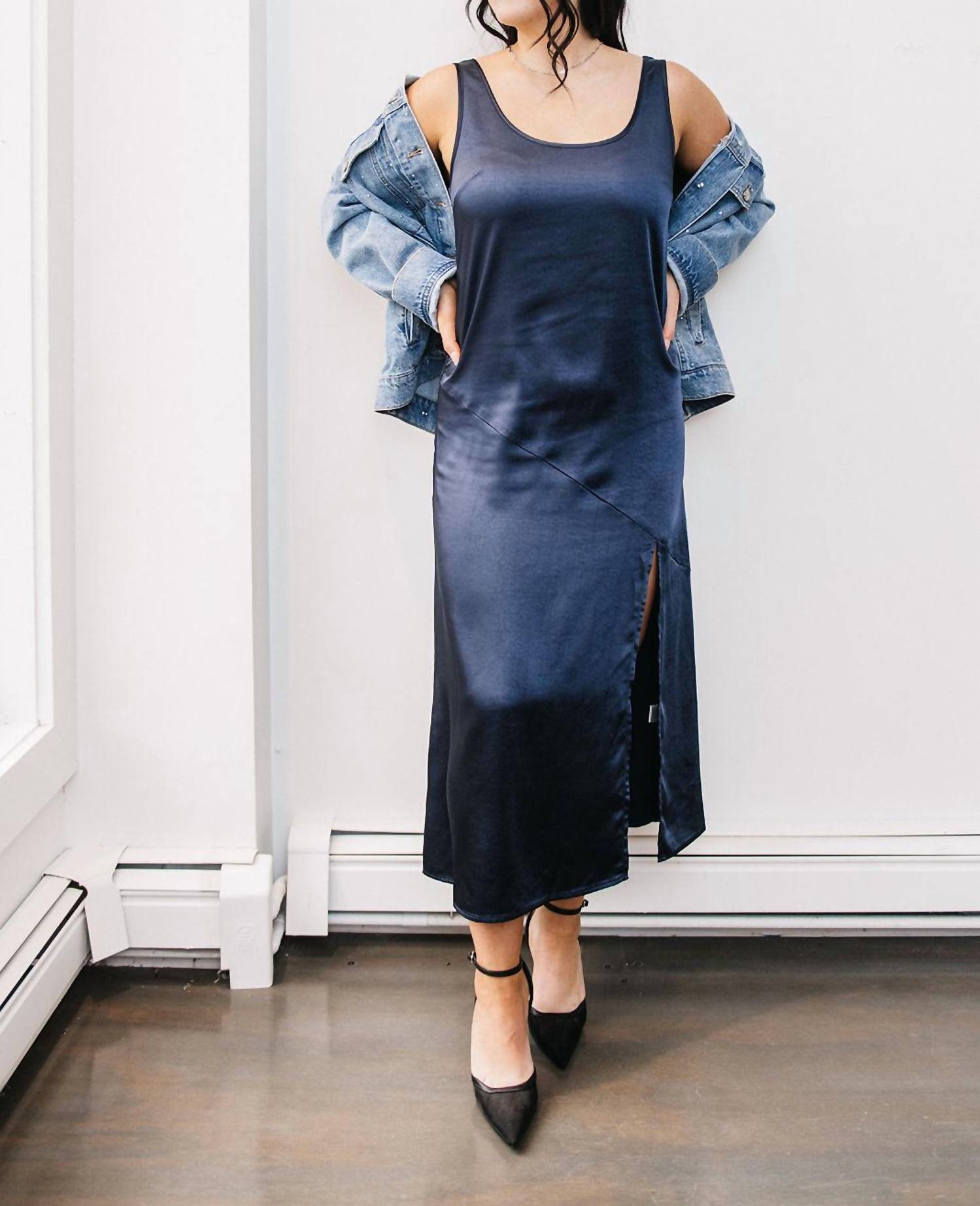 Crescent - Satin Tank Dress