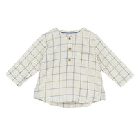 Arsène Et Les Pipelettes - Baby's Emeo Check Button Top