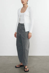 Enza Costa - Linen Cotton V-neck Cardigan