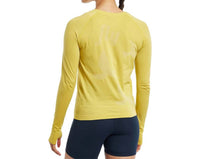 Oiselle Women's Altitude Long Sleeve Tee in saffron - women's long sleeve top - alternate view