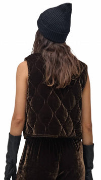 Lanhtropy - Women's Waves Velvet Quilted Vest