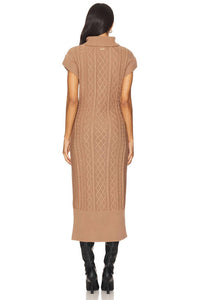Cleobella Shana Midi Dress in woodrose 1 - women's dress - detail view