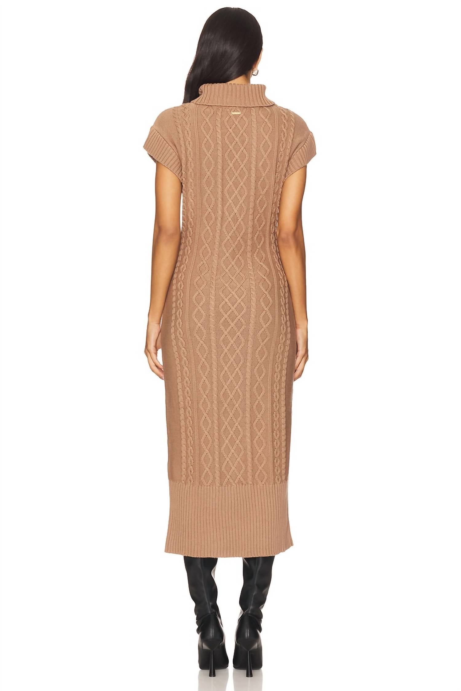 Cleobella Shana Midi Dress in woodrose 1 - women's dress - detail view