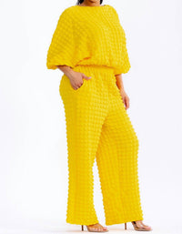 Karen T Design - Relaxed-fit Top & Wide-leg Pants