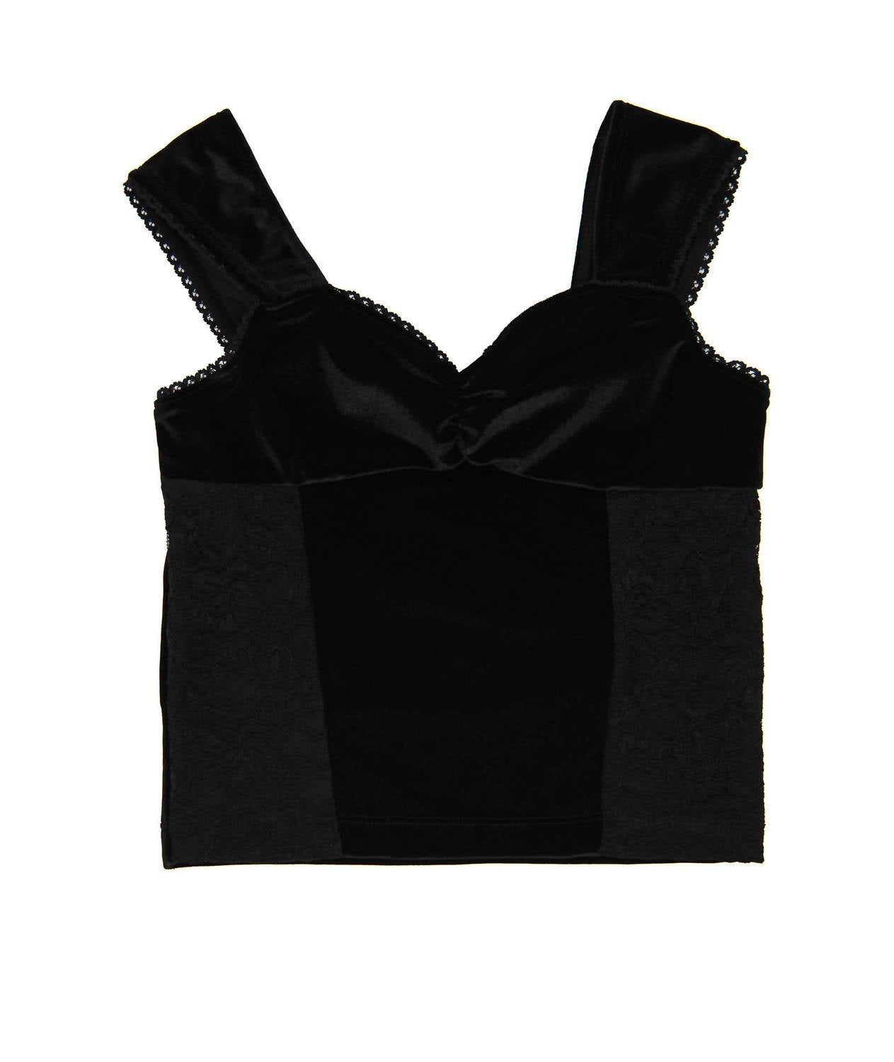 Flowers By Zoe - Girls Olympia Lace Velvet Top