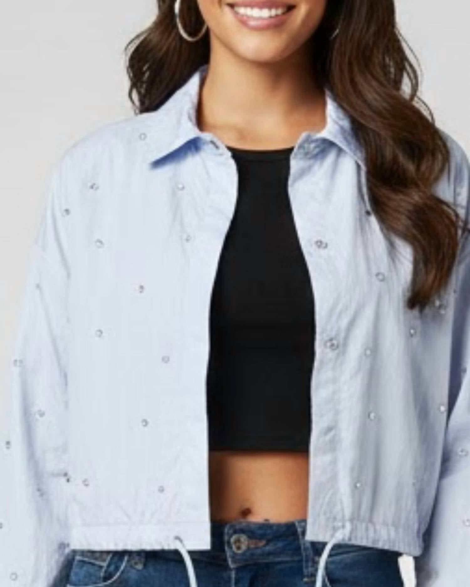 Suncoo - Luciole Short Fancy Button-up Top
