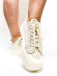 Corkys Footwear Women's Could Care Less Canvas Sneakers in sand - women's sneaker - alternate view