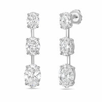 Diana M Jewels - Women's Oval Lab-Grown Diamond Stud Earrings (20.00 Ct TCW) - Signature