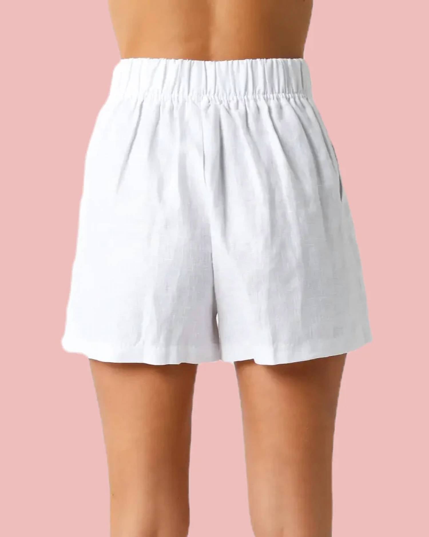 Olivaceous - Sea Spray Linen Shorts