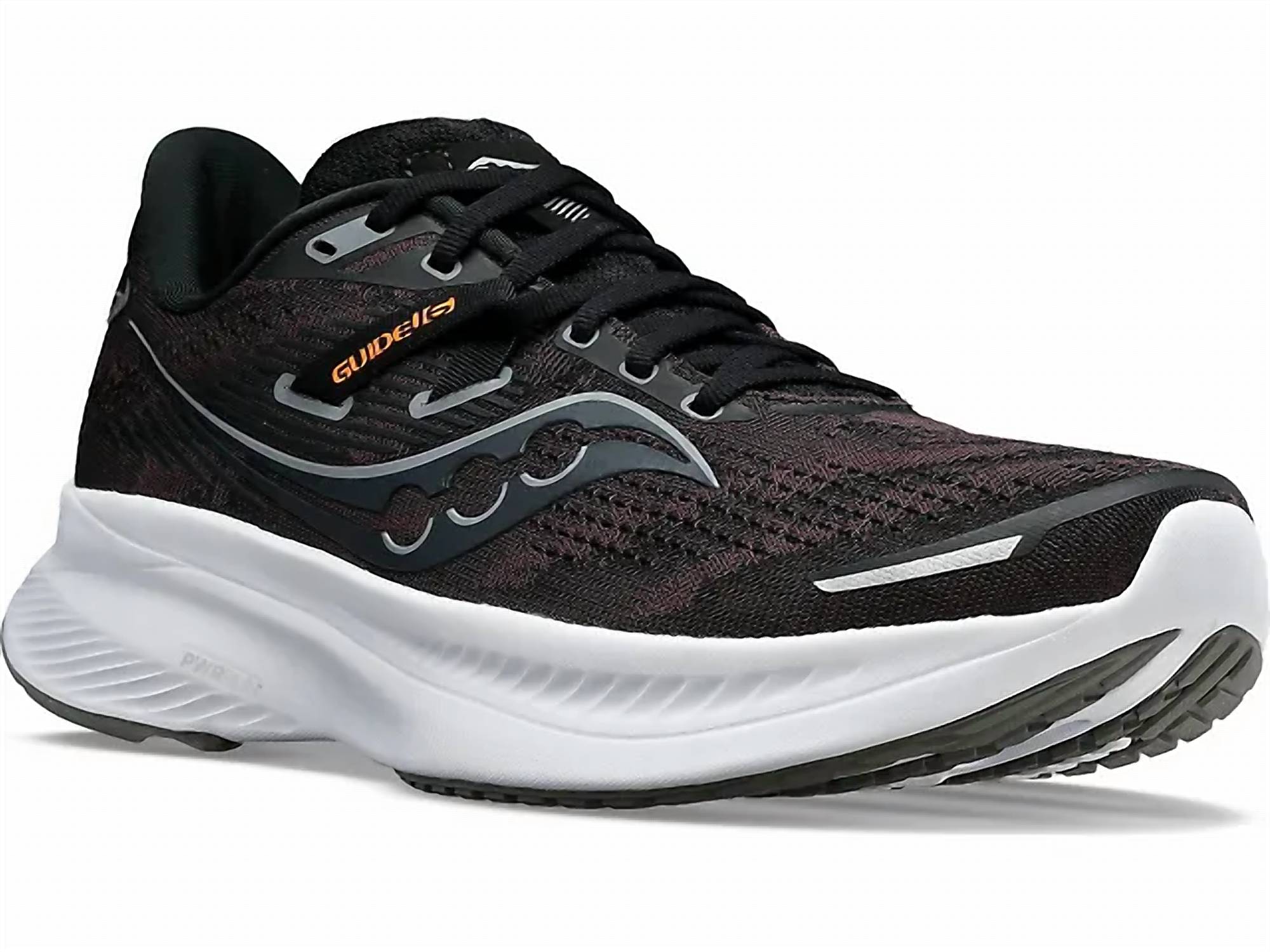 SAUCONY Men's Guide 16 Running Shoes in black white - men's shoe