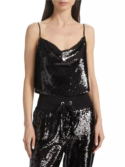 Andra Sequin Cami Top