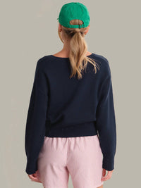 525 America - Callen Contrast Henley Pullover Sweater