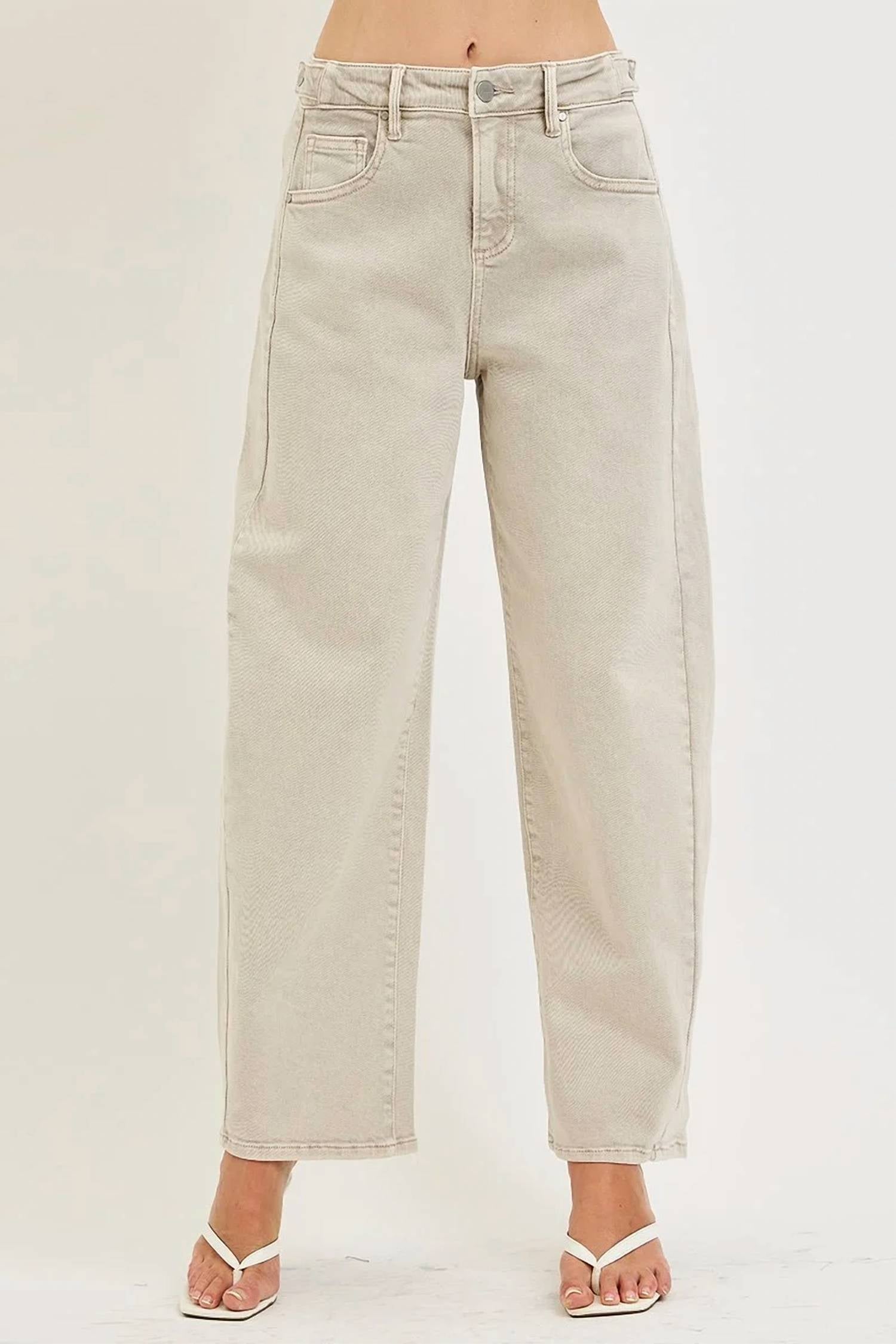 Risen - Camille Crop Barrel Jeans