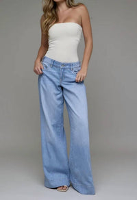 Hidden - Low Rise super wide leg Jeans