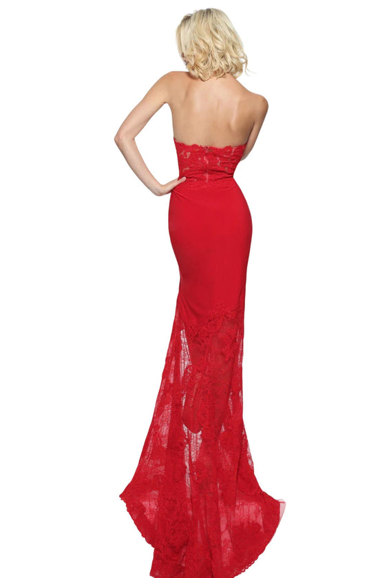 Sherri Hill - Fitted Jersey Prom Dress