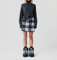 Guest In Residence - Cropped Ribbed Turtleneck Sweater