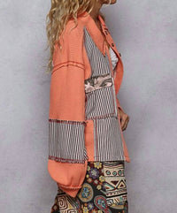 Pol - Balloon Sleeve Thermal Edge Detail Collar Jacket