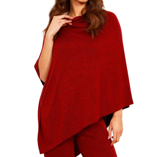 Solid Asymmetrical Poncho