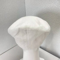 Capas Headwear Men’s Linen Newsboy Hat in white - men's hat - alternate view