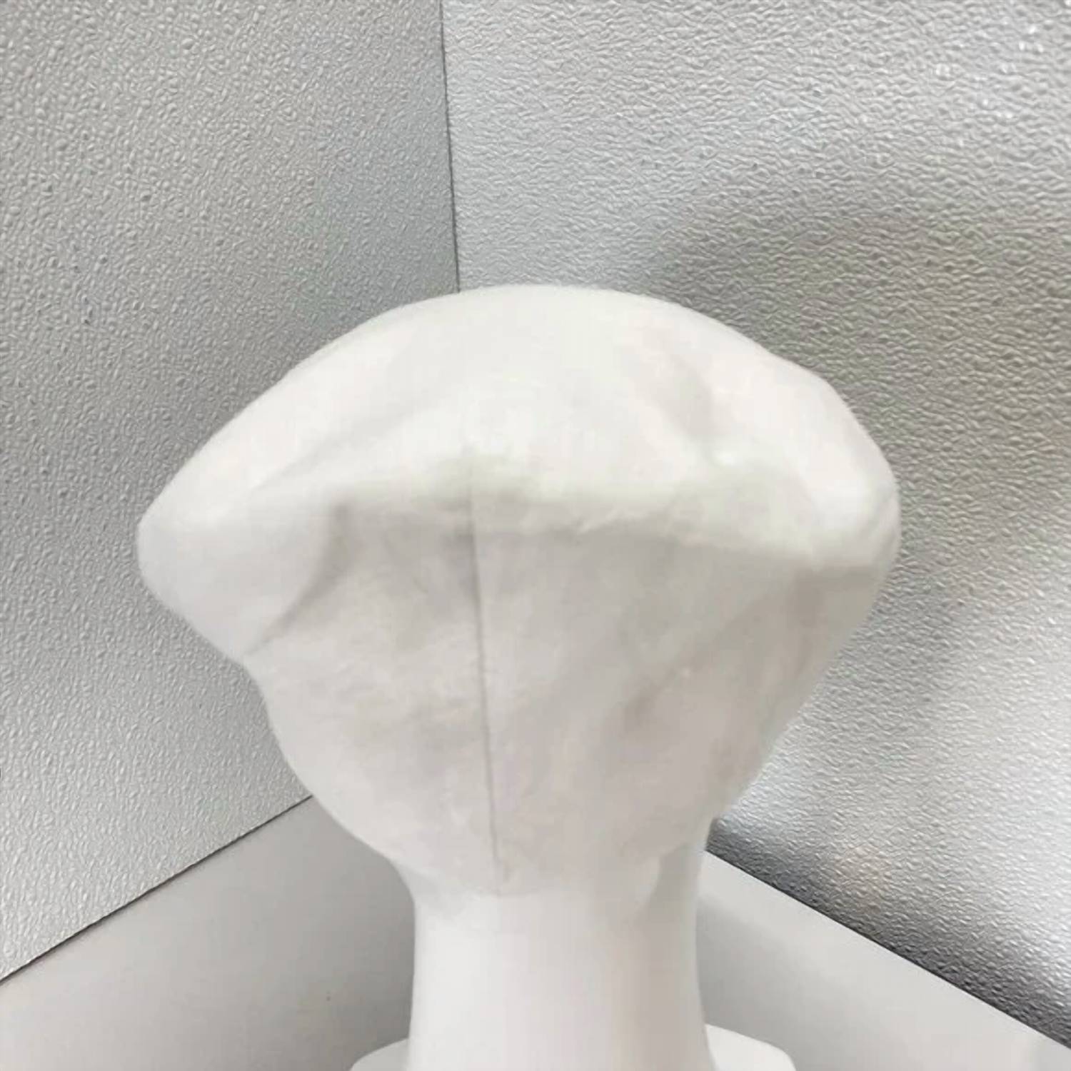 Capas Headwear Men’s Linen Newsboy Hat in white - men's hat - alternate view