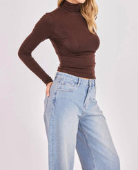 Sage The Label - Long Sleeve Turtleneck Top