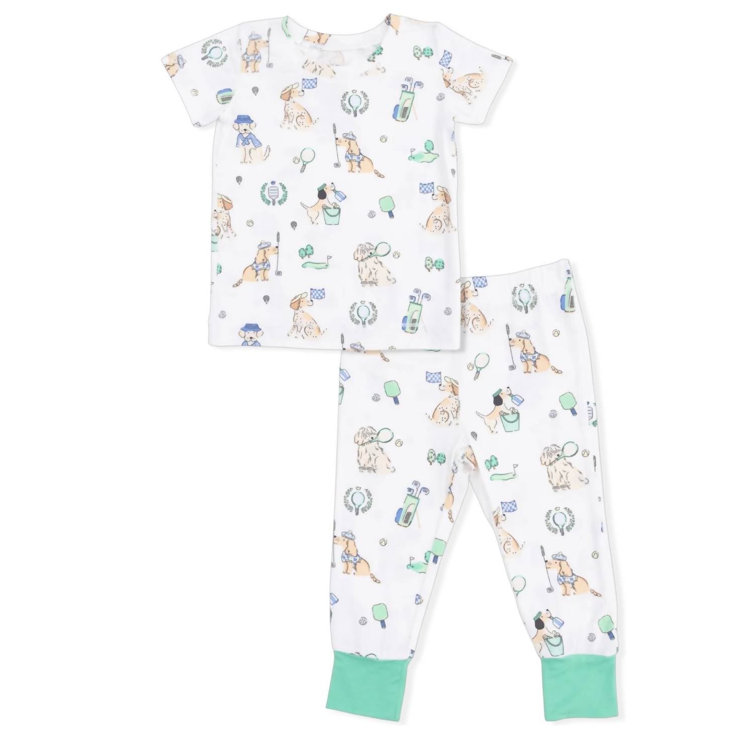 Angel Dear - Kids Country Club Dogs Short Sleeve Pajama Set
