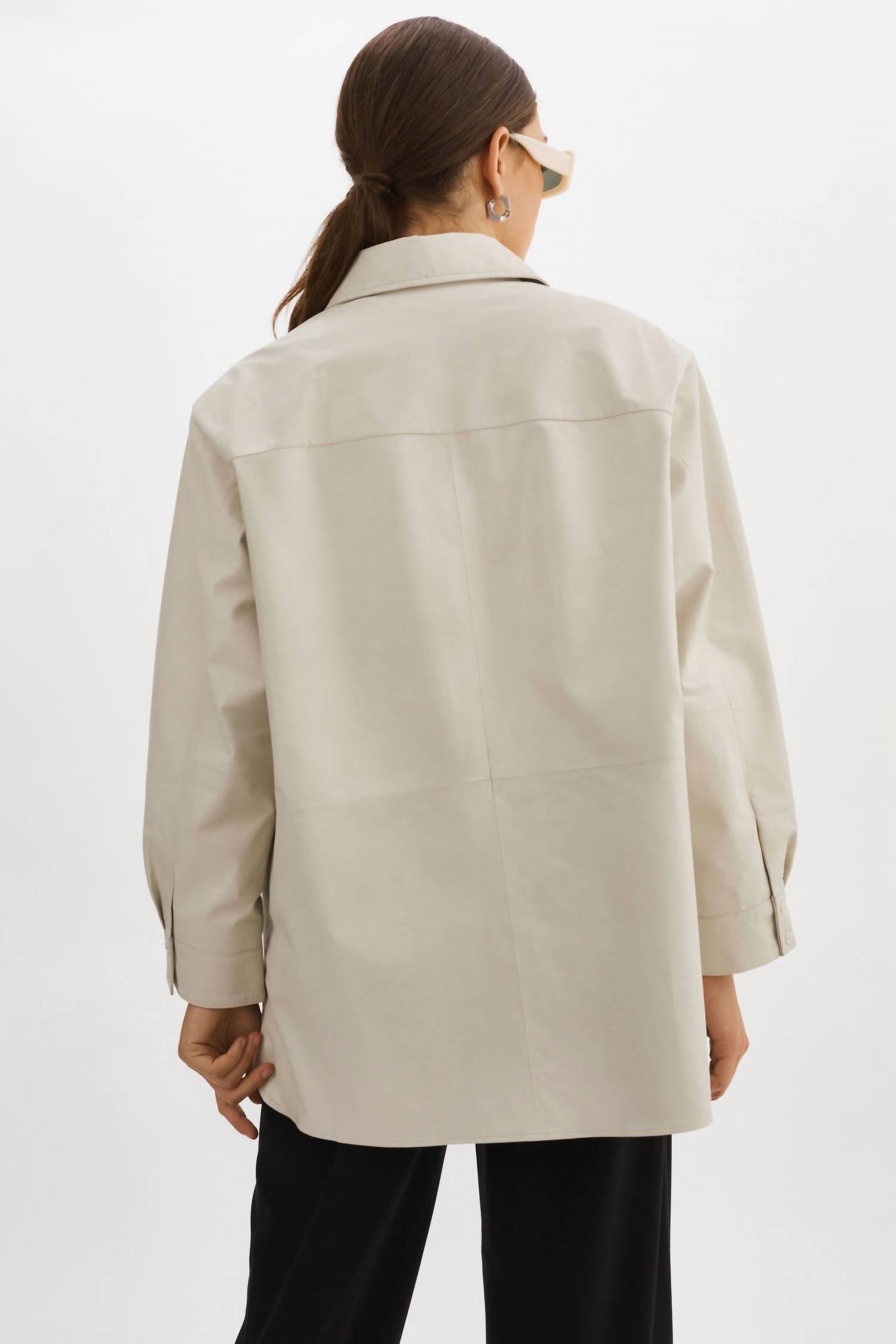 Lamarque - Estelle Leather Oversized Shirt
