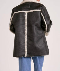 Elan - Fleece Lined Faux Leather Jacket