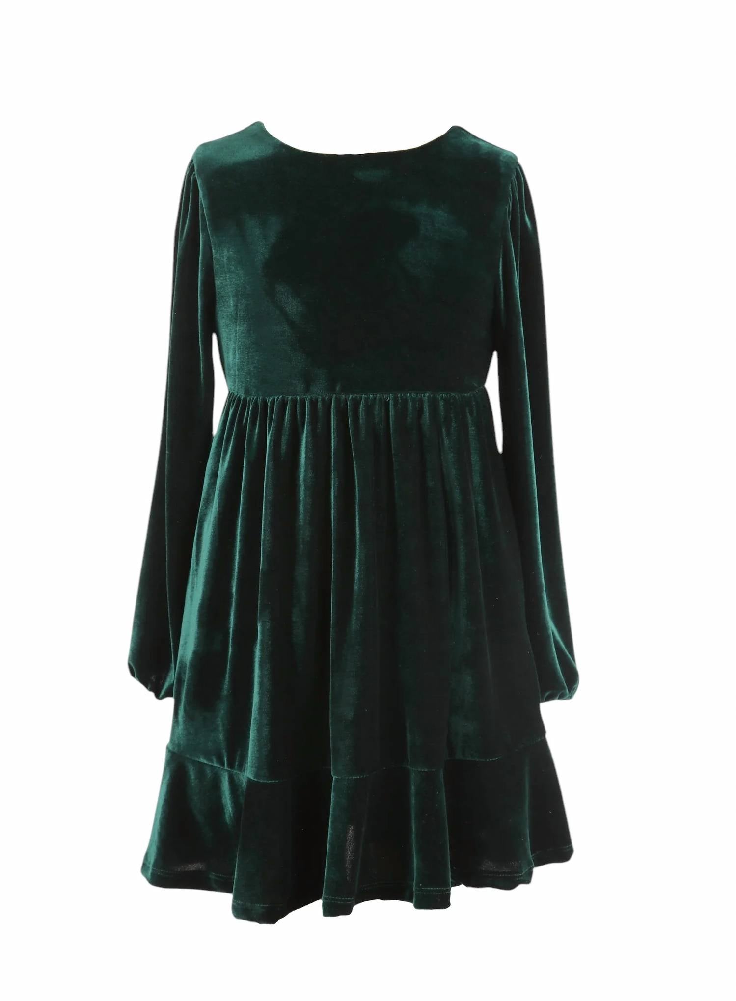 Gabby - Girls Velvet Emma Dress