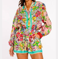 Elizabeth James The Label - Emmett Balloon Sleeves Top