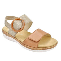 Remonte - Women's R6853 Wedge Leather Blend Sandal