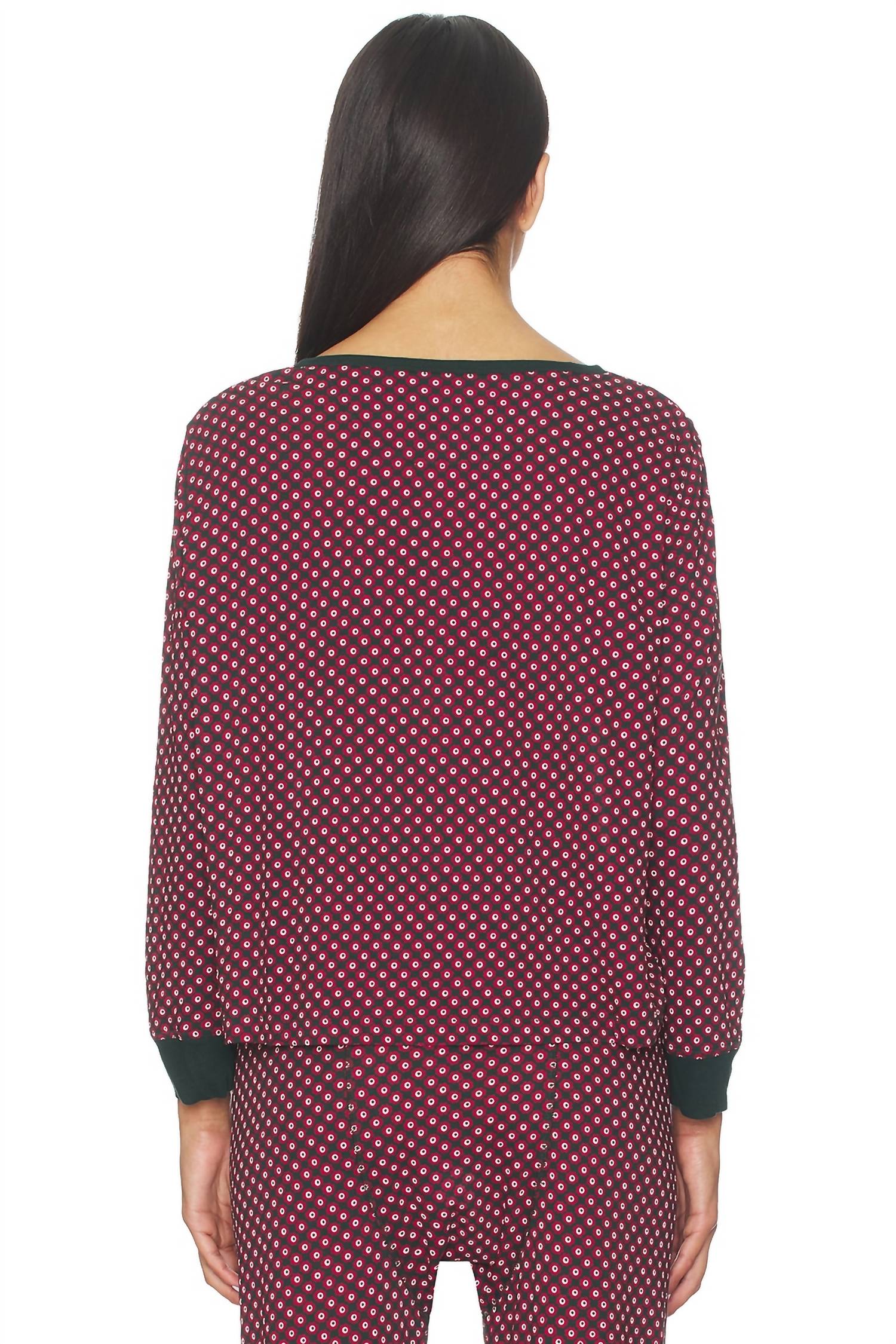 The Great. - Crop Sleep Henley Top