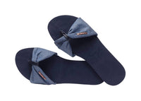 havaianas Women's You St. Tropez Shine Flip Flop Sandal in navy blue - women's sandal - detail view