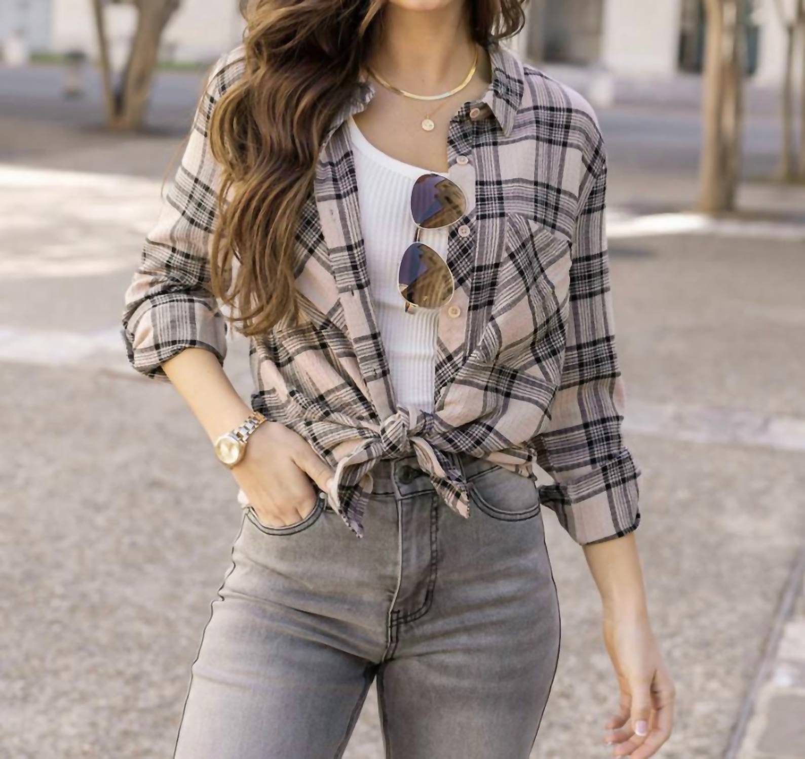 Grace And Lace - Favorite Button Up Top