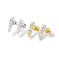 Jagged Halo Jewelry - Women's Diamond Spike Stud Earrings