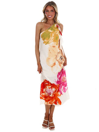 In February - Romance in Bloom Floral Midi Dress