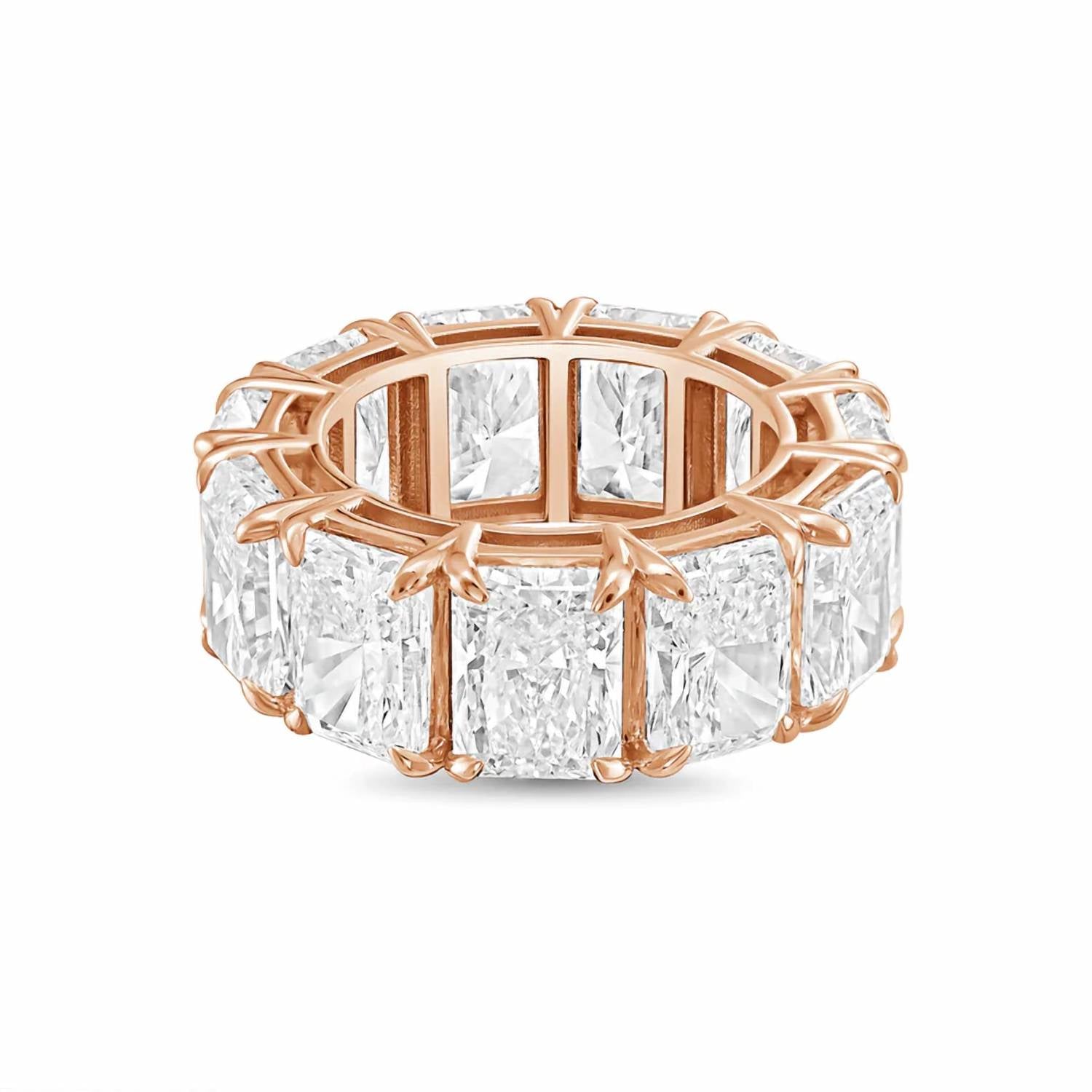 Diana M Jewels - Women's Radiant Lab-Grown Diamond Eternity Band (3.00 Ct) - Signature