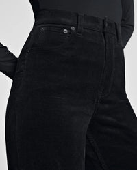 Spanx Corduroy Wide Leg Jeans in black - women's jeans - view 5