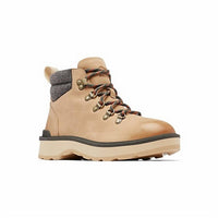 SOREL Women's Hi-Line Hiker Cozy Boots in canoe ceramic - women's shoe - detail view