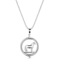 Montana Silversmiths Women's Horses Of The World Necklace in silver - women's jewelry - alternate view
