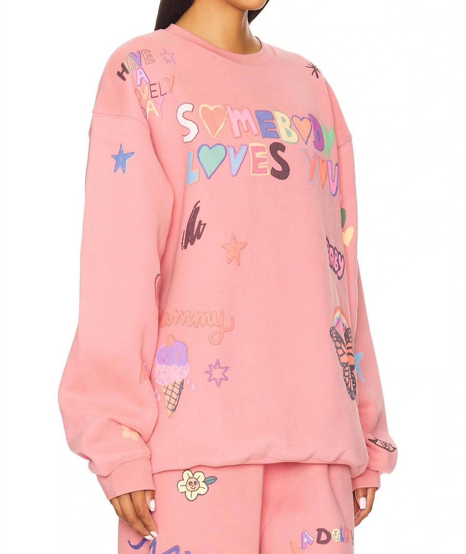 The Mayfair Group - Scream Colour Somebody Loves You Crew Neck Sweatshirt