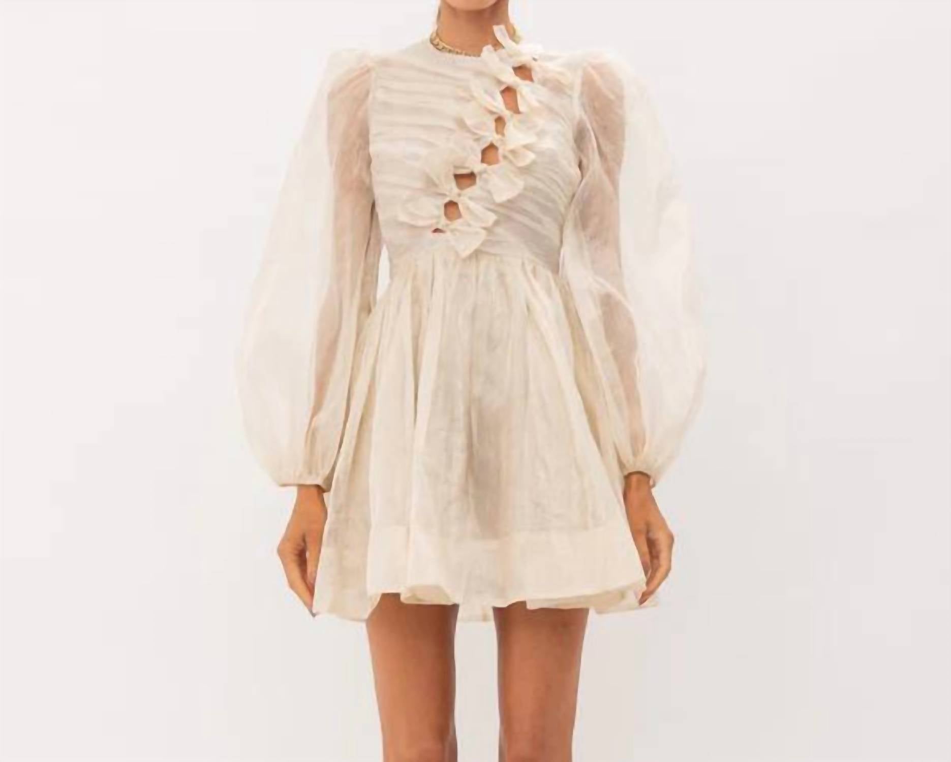 Sofie The Label - Lurex Organza Bow Detail Dress