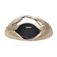 Urban Expressions Women's Adela Woven Hobo Bag in gold - women's bag - alternate view
