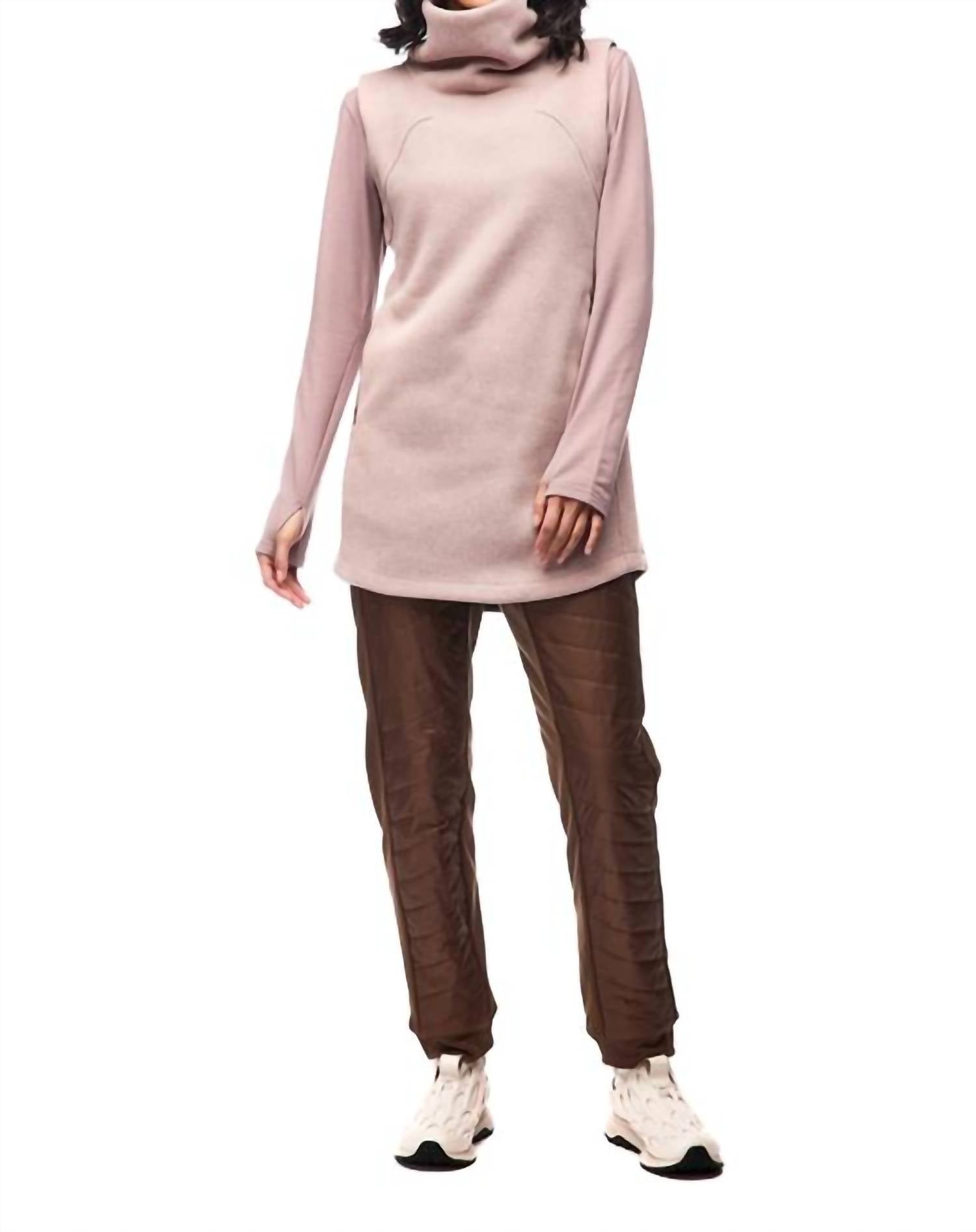 INDYEVA Toga Tunic Top in mink - women's shirt