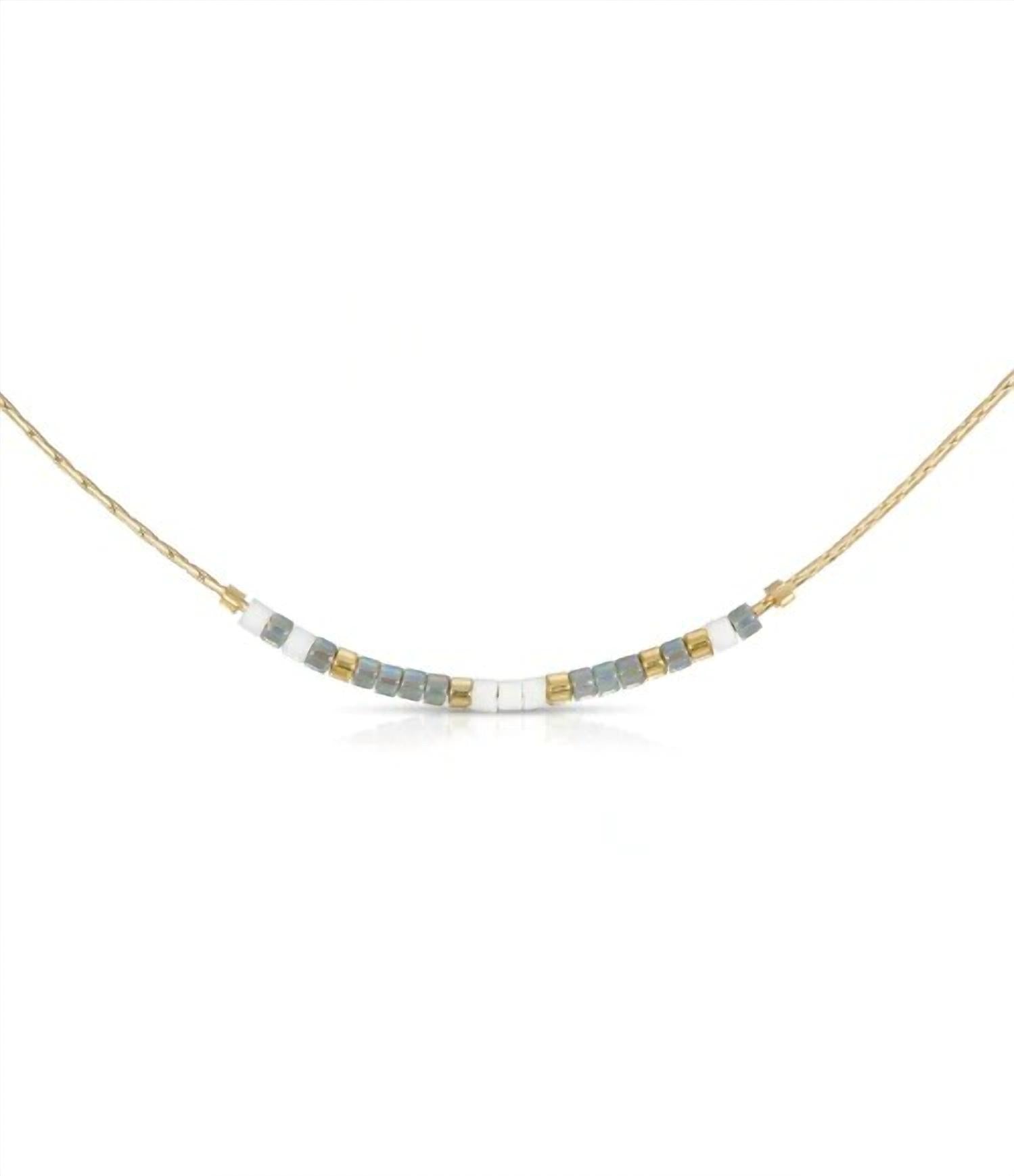 Dot & Dash Design Women's Chosen Morse Code Necklace in grey - women's jewelry