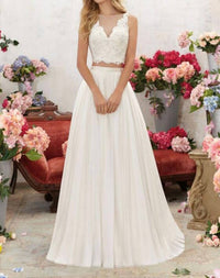 MORILEE Melina Wedding Dress in ivory light gold - women's dress