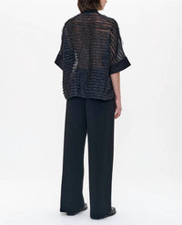 Joseph Ribkoff - Bubble Jacquard Boxy Blouse